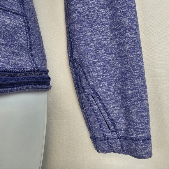 Lululemon Ivivva Own The Move Twist Front Wrap Top Purple Heathered Size 14 - Picture 4 of 10
